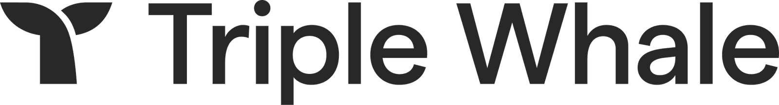 triple whale logo black