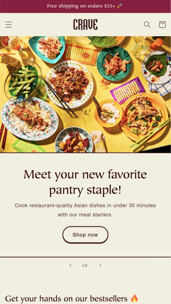 Crave - Free Shopify 2.0 Theme