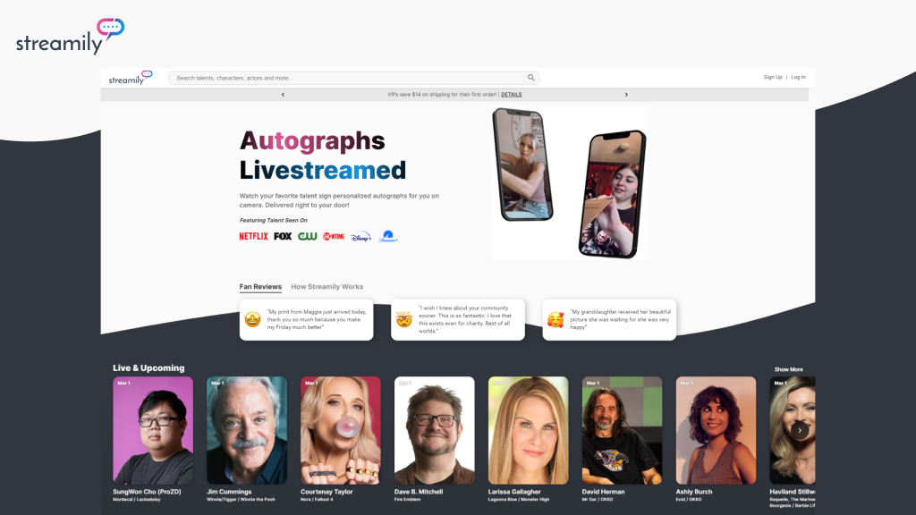 Streamily Autographs