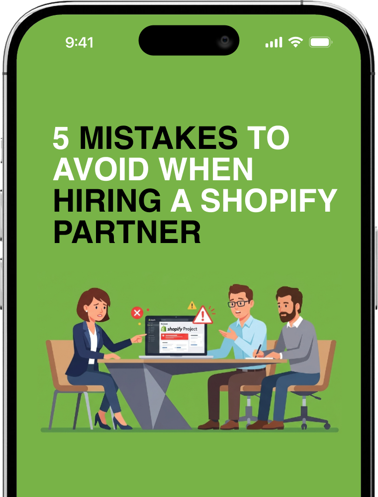 Mistakes to avoid when hiring a Shopify partner